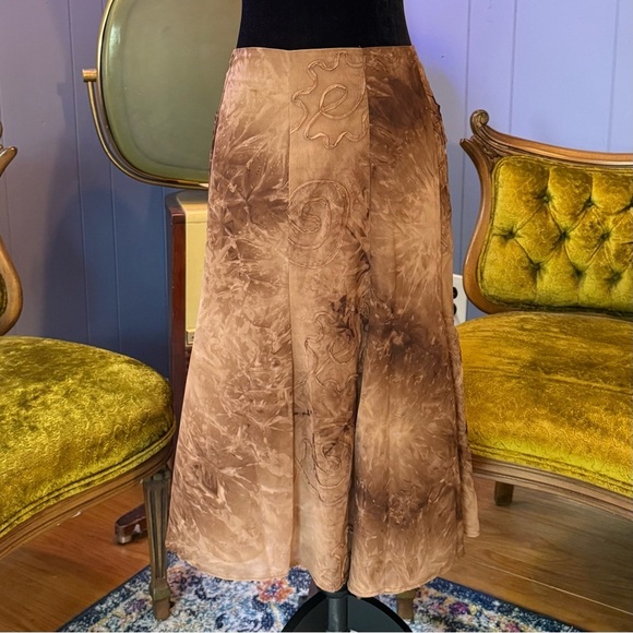 Vintage Dresses & Skirts - Vintage Y2K Dressbarn Tie Dye Boho Fairycore Skirt Size 6